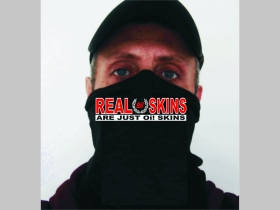Real Skins are Just Oi! skins univerzálna elastická multifunkčná šatka vhodná na prekritie úst a nosa aj na turistiku pre chladenie krku v horúcom počasí